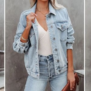 JOSIE POCKETED VINTAGE DENIM JACKET